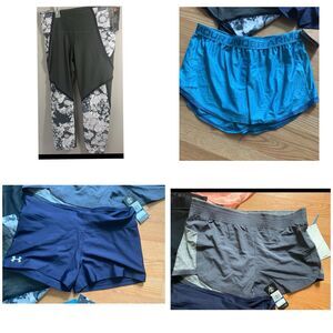 Lot x 4 Womens Size XL Workout Leggings Shorts Under Armour Head NWT